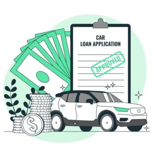 car finance concept illustration